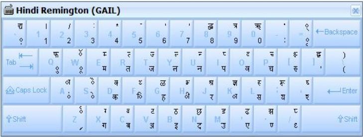 mangal font hindi typing keyboard